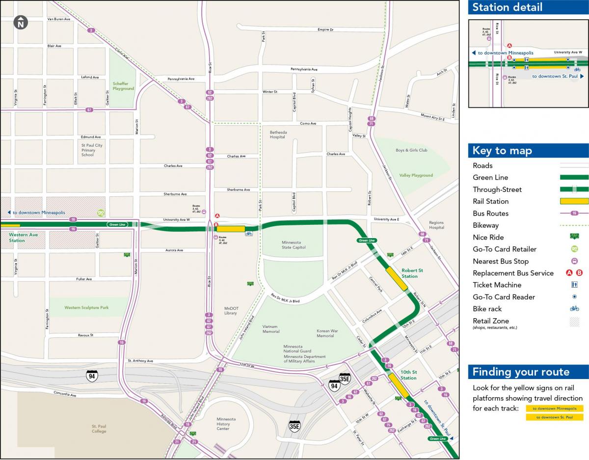 green line map Chicago