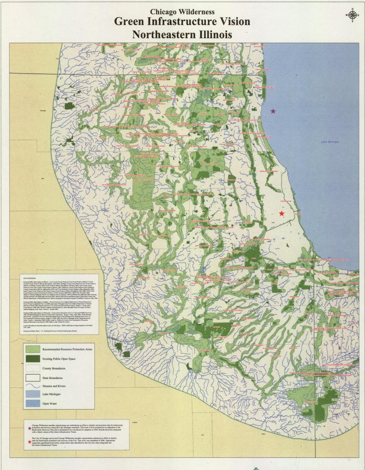 map of Chicago parks