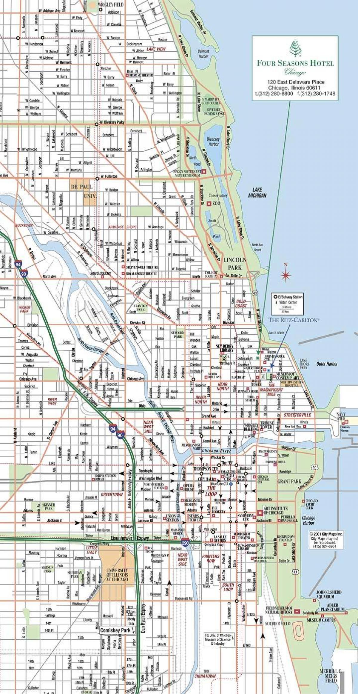 street map of Chicago