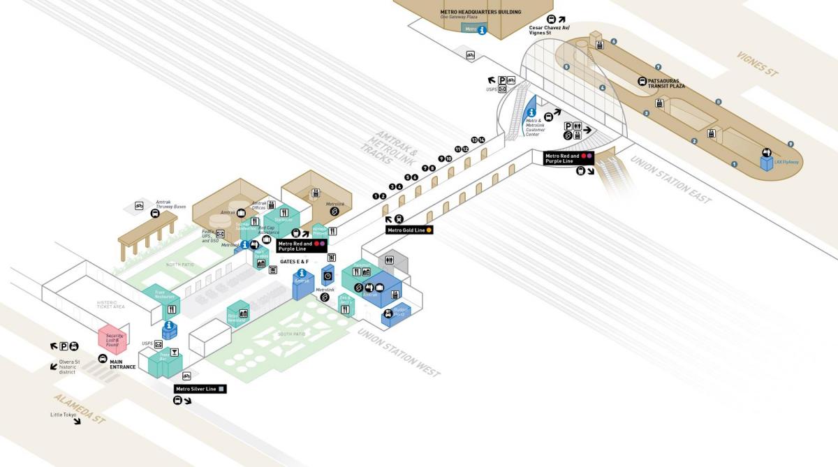 map of union station Chicago