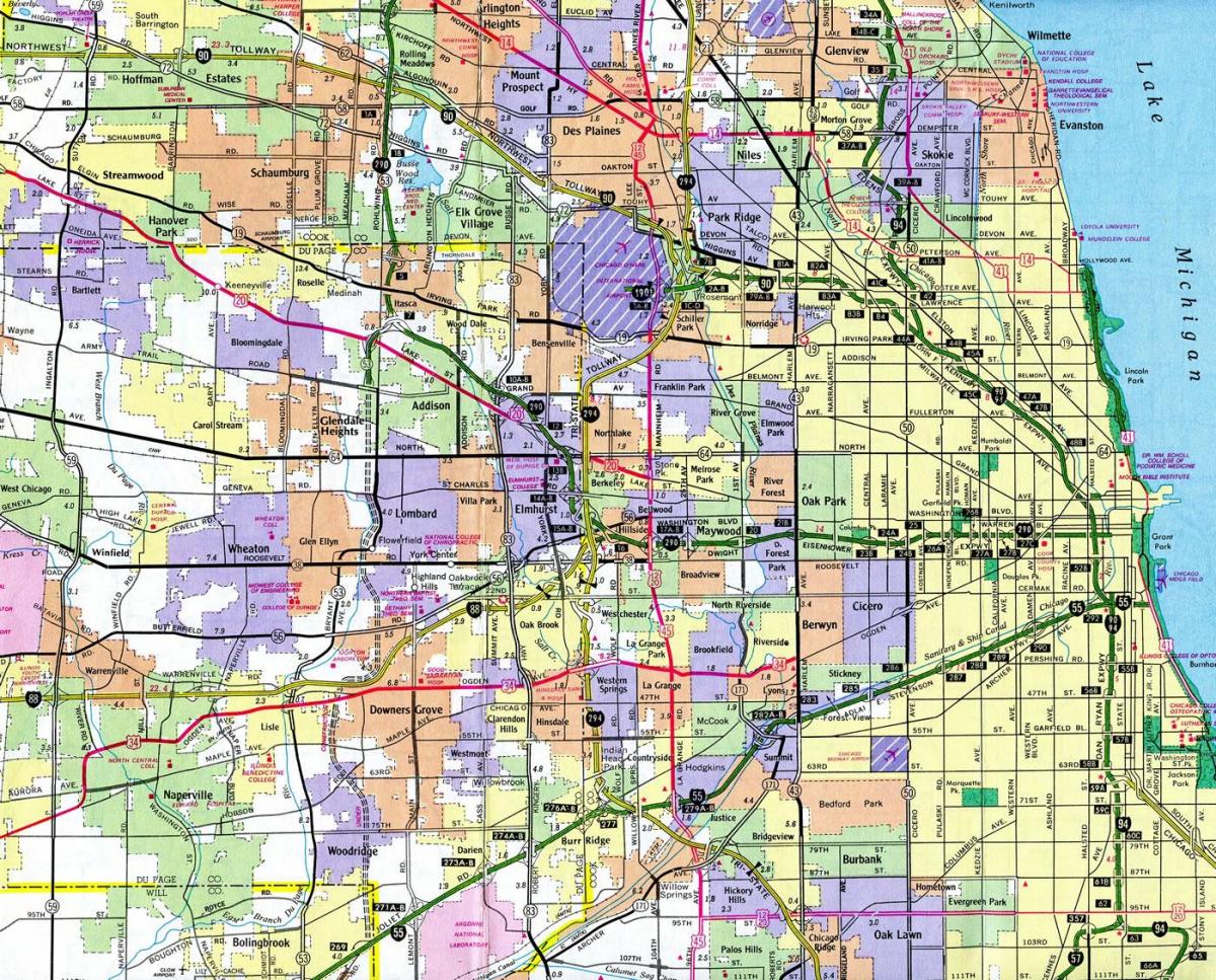 map of interstate 90