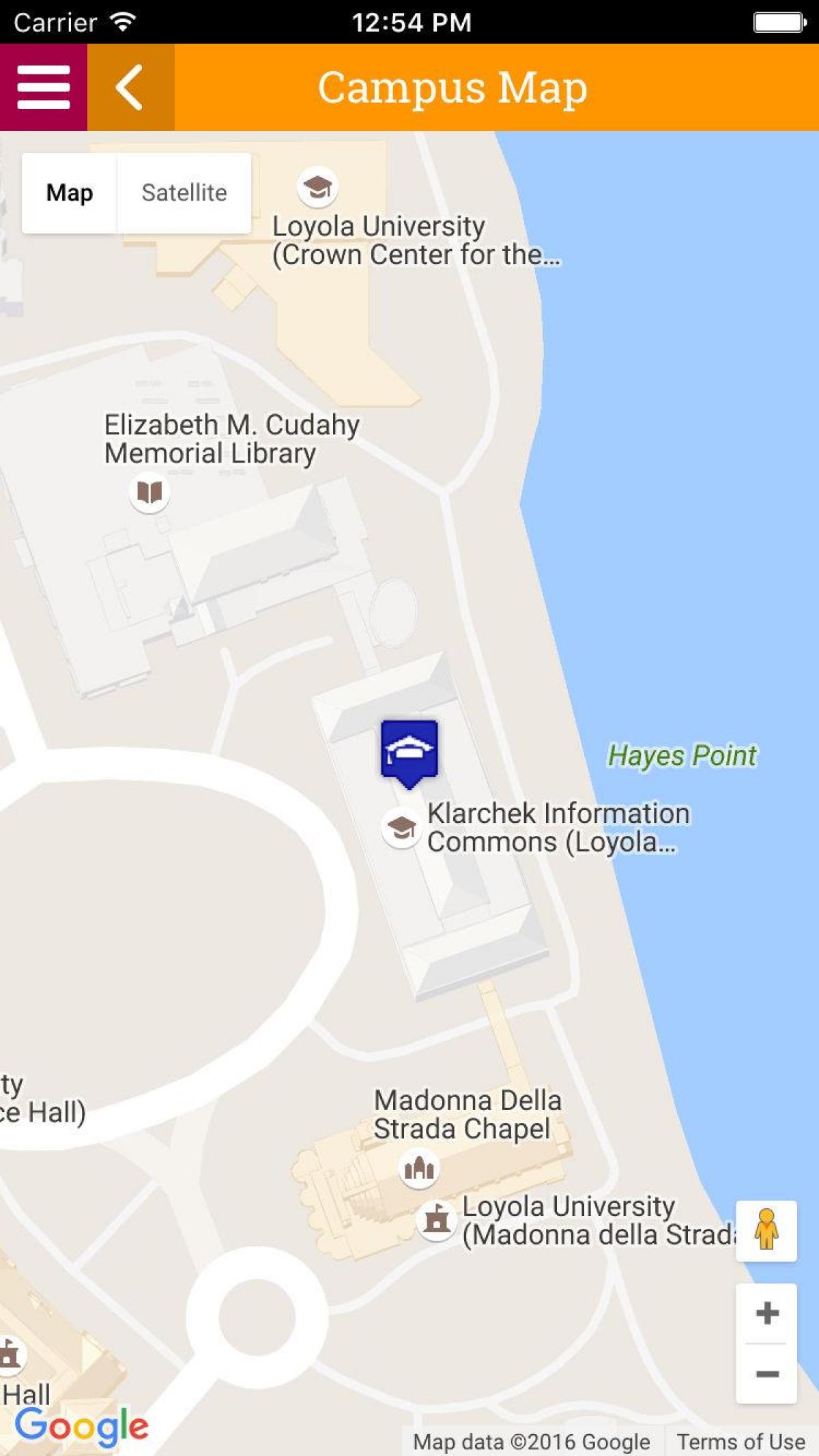 map of Loyola university Chicago