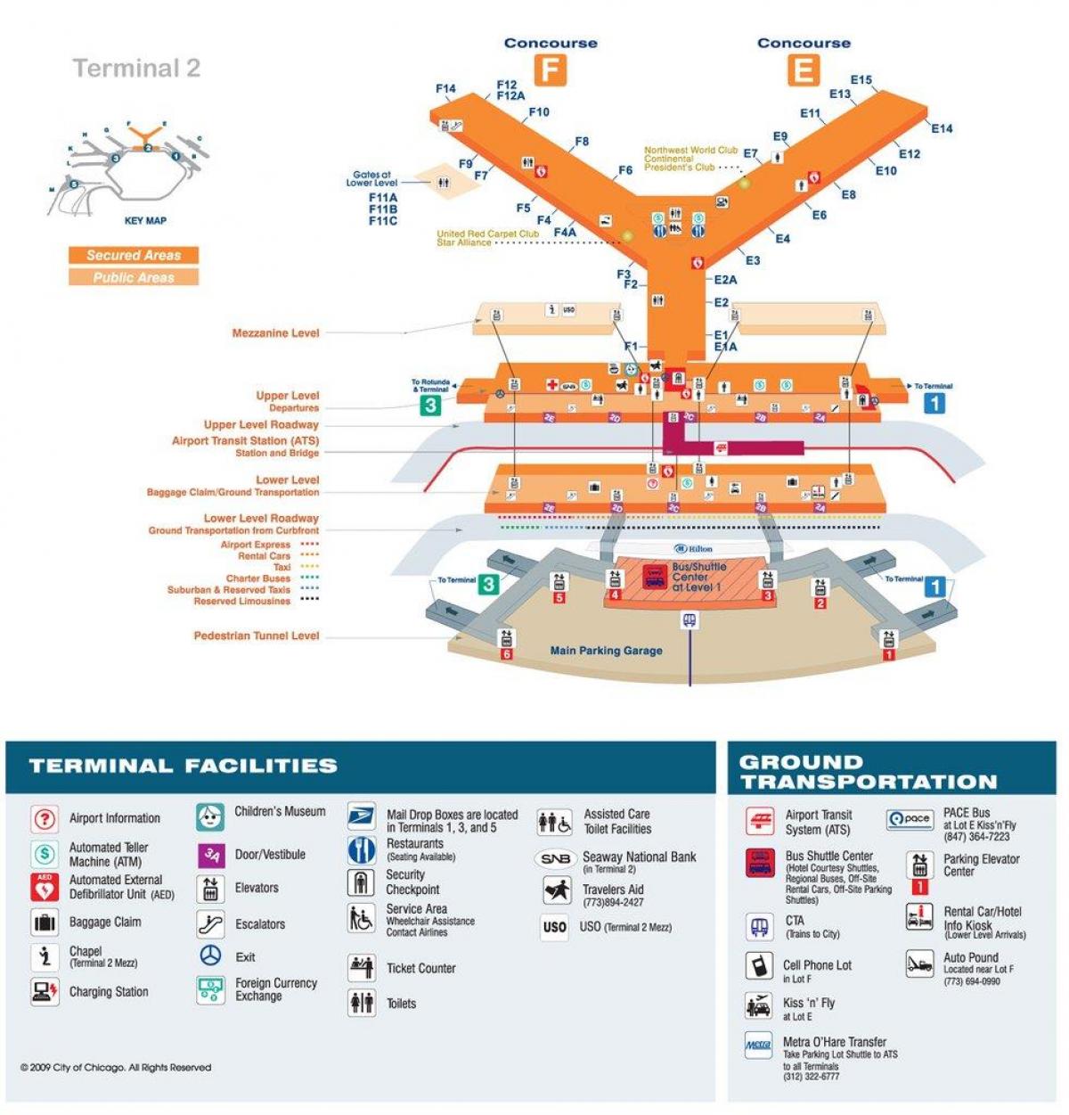 map of Chicago ord airport
