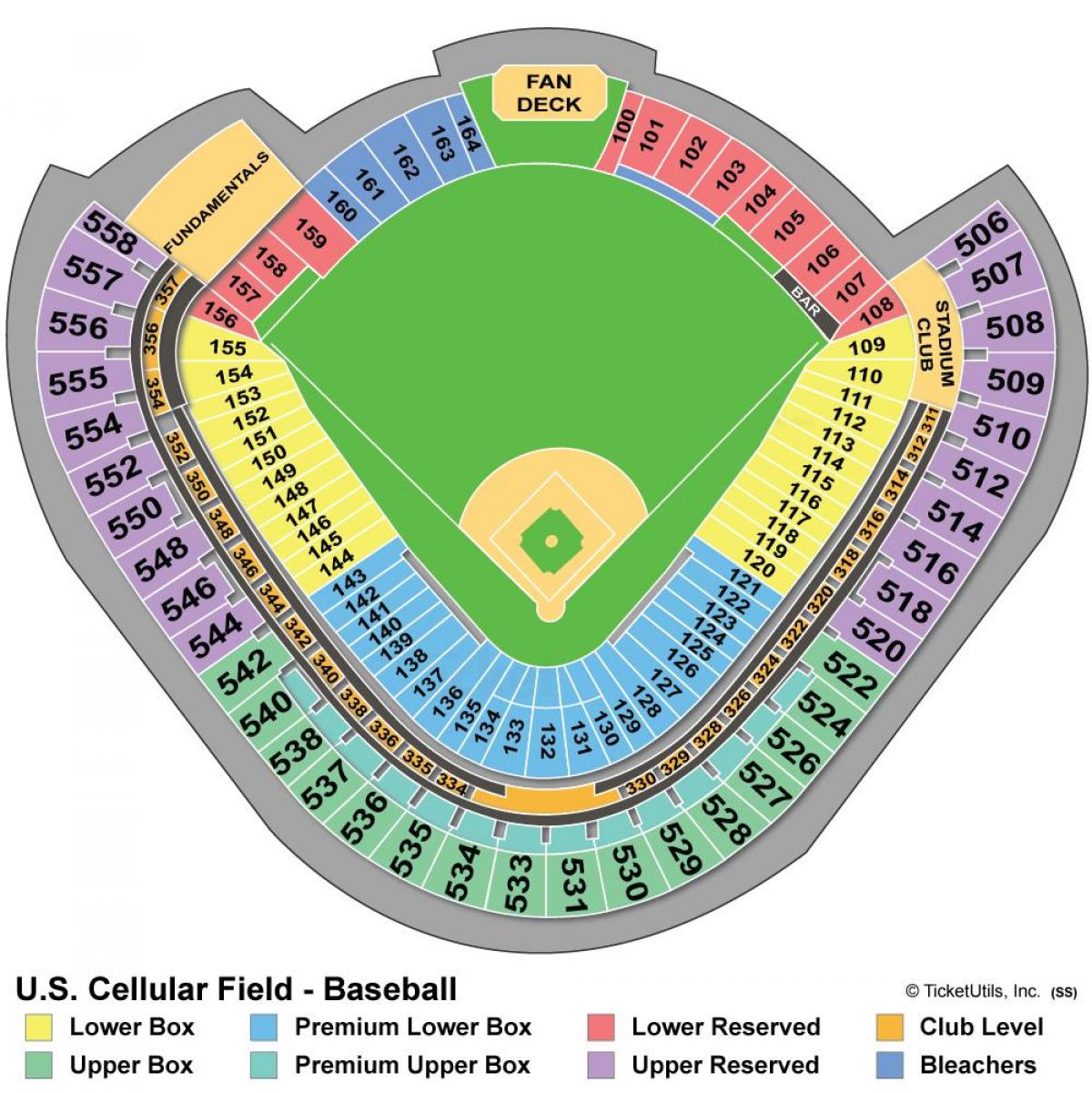 wrigley seat map
