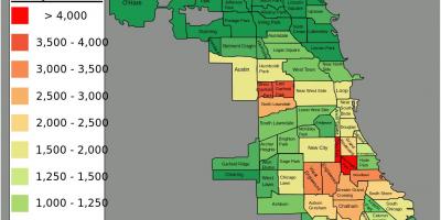 Bad areas of Chicago map