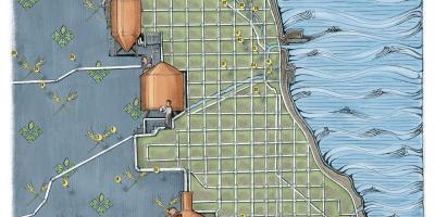 Chicago beer map