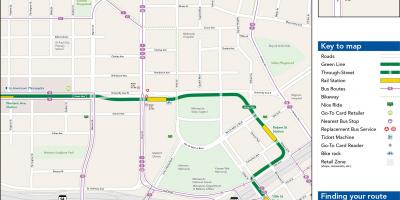 Green line map Chicago