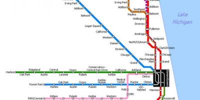 Map of metro Chicago