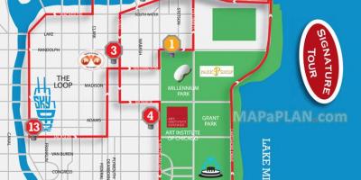 Chicago sights map