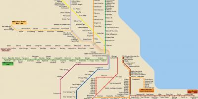 Chicago public transportation map