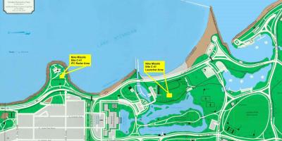 Map of Jackson park Chicago