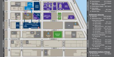 Northwestern Chicago campus map