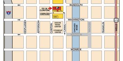 Ogilvie station Chicago map