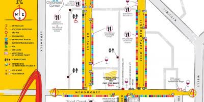 Map of old town Chicago